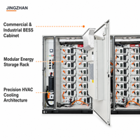 Système de stockage d'énergie commercial ESS en armoire, 261 kWh, refroidissement liquide, avec une puissance de sortie de 125 kW