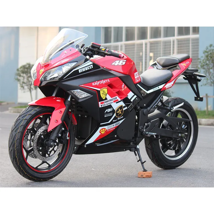 China Factory Sales Racing Motorcycle 200/55-17 Amplamente Pneu 8000w Motocicletas Scooter Elétrica para Venda