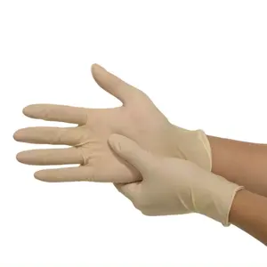 灵巧乳胶手套EN455认证乳胶无粉和粉状全质地检查手套