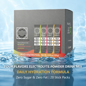 Prêt à expédier – Nouvelle variété de poudre d'électrolytes sans sucre en stock – Boissons en poudre pour l'hydratation sportive – 20 sachets - Product Image 3