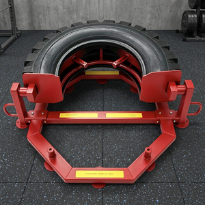 Heavy Duty Rolling Tire Flip Trainer, Weight Plate Compatible Commercial Gym Personal Training Studio Fitness Equipment - Product Image 2