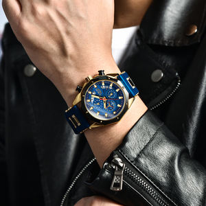 LIGE LG8908 Usine <span class=keywords><strong>Vente</strong></span> en Gros Montre pour Hommes Bleu Silicone Mains Lumineuses Luxe Quartz Couple Montres Personnalisées Cadeau Montres <span class=keywords><strong>Homme</strong></span> - Product Image 6