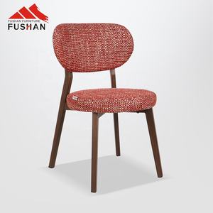 Muebles nórdicos modernos para el hogar, silla de comedor tapizada de lino para café, madera como sala de estar, mesa de restaurante de colores mezclados y sillas - Product Image 1