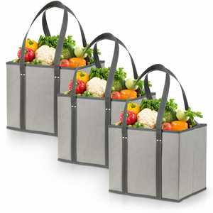 Bolsas de Compras Reutilizables, Plegables, con Base y Asas Reforzadas - Product Image 2