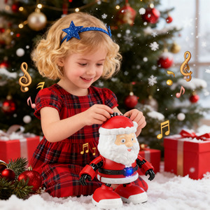 Light Electric Dancing <strong>Santa</strong> <strong>Robot</strong> Christmas <strong>Robot</strong> Toy Moving <strong>Santa</strong> Claus Toy Playing Christmas Gift Electric Christmas Decor - Product Image 2