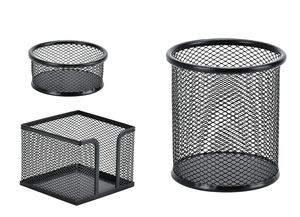 Porte-stylos de bureau, organisateur de crayons, porte-stylos en maille métallique, porte-clips, porte-blocs-notes, organisateur de papeterie, logo personnalisé - Product Image 2