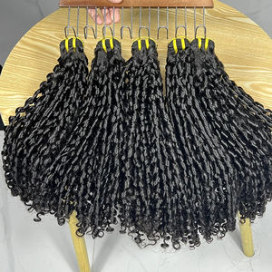 Lot de 15A de mèches de <span class=keywords><strong>cheveux</strong></span> humains bouclés Pixie Double Drawn, <span class=keywords><strong>cheveux</strong></span> vierges vietnamiens non traités, extensions de <span class=keywords><strong>cheveux</strong></span> bouclés rebondissants - Product Image 3