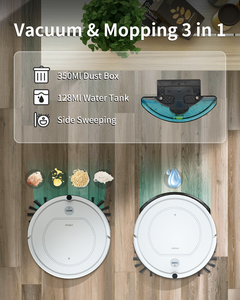 Fmart Smart App-Controlled Robot Vacuum Cleaner With Wet/Dry Mopping & Sweeping for Household Outdoor Garage Use Robot Vacuum Cl - Product Image 1