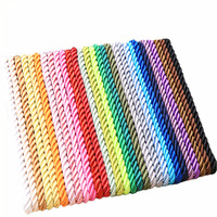 Vente en gros 100M/bundle Corde en polyester torsadée multicolores de 5 mm pour le camping Écologique Imperméable Multifonction Utilisation en extérieur