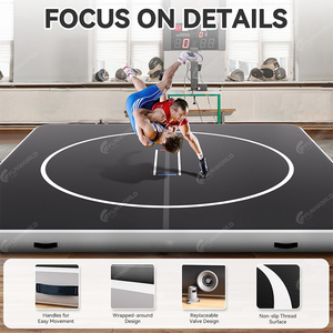 Pliable Portable Oem <span class=keywords><strong>Gonflable</strong></span> Tapis De Lutte Gymnastique Anti-dérapant <span class=keywords><strong>Piste</strong></span> D'air <span class=keywords><strong>3m</strong></span> X <span class=keywords><strong>3m</strong></span> Pvc pour Jiu Jitsu Bjj Mma Judo Formation - Product Image 5