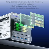Station de charge multi-ports GaN MECHANIC G-POWER115 115W, chargeur rapide sans fil pour outils de réparation de téléphones mobiles