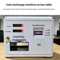 Machine de change de devises portable, compacte, de bureau, murale, intégrée, à monnayeur, avec distribution de billets et paiement par code QR