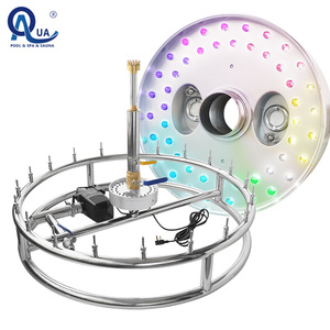น้ำพุสแตนเลสทรงกลมพร้อมไฟ LED สำหรับตกแต่งสวนสาธารณะกลางแจ้ง - Product Image 5