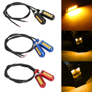 12V 8 Led motocicleta matrícula luz intermitente faro impermeable alto brillo <span class=keywords><strong>para</strong></span> motocicleta conducción lámpara <span class=keywords><strong>pequeña</strong></span> - Product Image 3