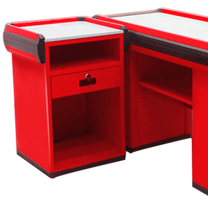 2022 nouvelle caisse enregistreuse assemblée du caissier de bureau de <span class=keywords><strong>comptoir</strong></span> de caisse de supermarché de dernier style pour le centre commercial - Product Image 1