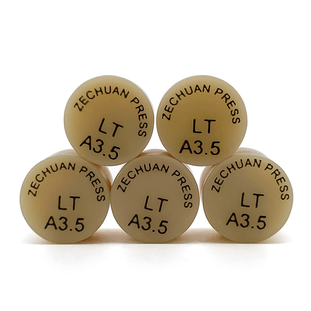 ZECHUAN Lab Consumable HT/LT Glass Ceramic Blocks Press Ingots Ceramic Block Lithium Disilicate