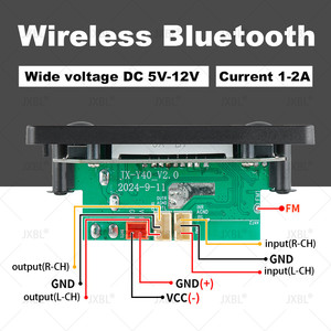 Dc 5V 12V <span class=keywords><strong>Bluetooth</strong></span> 5.0 MP3 WMA WAV APE Bảng Giải Mã rảnh tay âm thanh xe hơi Micro USB TF FM Đài phát thanh MP3 âm nhạc loa - Product Image 3