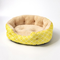 Confortable et portable chat chien dormir velours lin tissu lit pour animaux de compagnie imperméable Oxford doux Durable lavable chiot lit