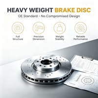 Maßgefertigte Bremsscheibe mit OE-Durchmesser # 34206797605 Maßgefertigte Bremsscheibe für BMW Big Brake Kit Upgrade