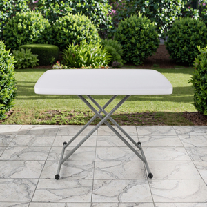 Mesa Plegable Cuadrada Pequeña, Ligera y Resistente, con Marco Metálico, Altura Ajustable, Diseño Moderno para Exteriores, Venta al Por Mayor - Product Image 6