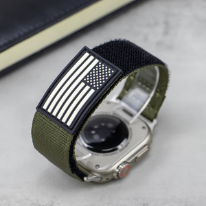 Correa deportiva trenzada de nailon para <span class=keywords><strong>Apple</strong></span> <span class=keywords><strong>Watch</strong></span>, Correa deportiva de lujo de 42mm, 45mm y 49mm, Correa deportiva táctica para IWatch Series 6 5 4 SE - Product Image 1