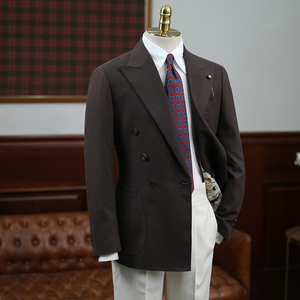 Traje <span class=keywords><strong>de</strong></span> Lino para Hombre, Corte Italiano, Doble Botonadura, Solapa <span class=keywords><strong>de</strong></span> Pico, Ideal para Bodas <span class=keywords><strong>de</strong></span> Verano y Vacaciones, Calidad Premium - Product Image 2