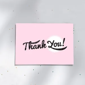 بطاقات "thank you" من كريستال كود مخصصة لحفلات الزفاف أو أعياد الميلاد، بطاقات "thank you"، بطاقة عمل