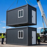 Maison conteneur préfabriquée modulaire, flexible, étanche, à montage rapide, pour chantier de construction, dortoir portable, petite maison préfabriquée