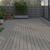 Revêtement de sol extérieur en PVC hybride bois-plastique WPC antidérapant pour zones commerciales et résidentielles, anti-corrosion, personnalisé