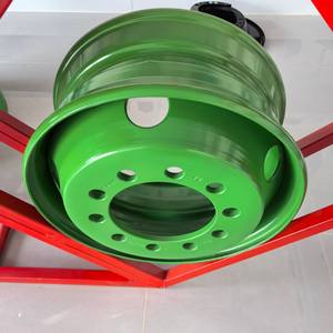 Jantes de camion en acier forgé sur mesure, robustes, 6 trous, P.C.D 222,25 mm, 19,5x6,75, neuves, couleur argent, pour pneus de camion 225/70R19,5 - Product Image 2