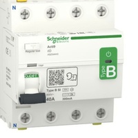 Dispositif de protection contre les courants résiduels Acti9 iID 40A 4P 30mA Type B PLC A9Z64440