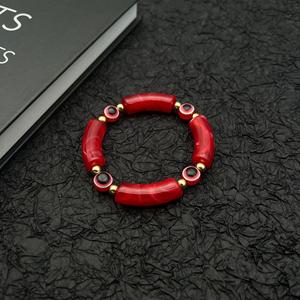 Pulsera de Acrílico con Diseño Geométrico de Ojo Turco Estilo Europeo Americano, Joyería de Regalo, Origen Yiwu A-0057 - Product Image 3
