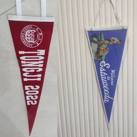Pas cher Fanion Feutre Bunting Fanion Drapeau Bannière Fête École Maison Drapeaux Bannières Feutre Fanions