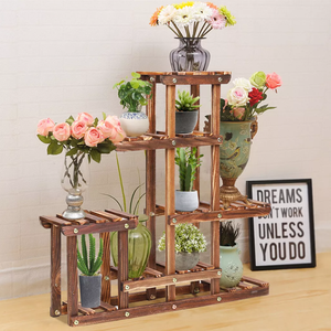 Étagère de pot de fleur de support de plante <span class=keywords><strong>en</strong></span> <span class=keywords><strong>bois</strong></span> à plusieurs niveaux pour la déco à la maison - Product Image 2