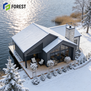 Casa de Campo de Lujo Moderna, Estructura de Acero Ligero, Villa Modular Prefabricada en Venta - Product Image 1