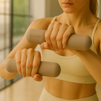 Ensemble d'haltères en silicone Pilates personnalisables (1 kg, 1,5 kg, 2 kg, 2,5 kg) – Haltères portables pour femmes
