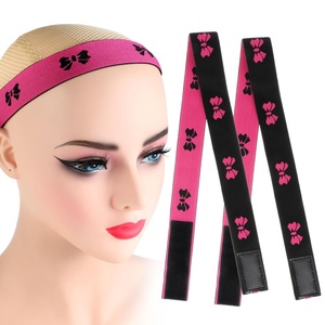 Wholesale Custom Lace Melting Edge Wrap Adjustable <b>Wig</b> Hold <b>Band</b> Elastic <b>Wig</b> <b>Bands</b> for Laying Edges and Keeping in Place - Product Image 1