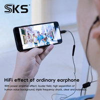 Adaptador de Audio USB C a 3.5mm SKS HiFi, 32bit/384KHz, Carcasa Metálica Trenzada para Teléfono Android, Laptop, Tablet, Cámara LED