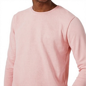 KISSM10 sweat-shirt 100% coton rose pour homme, col rond, tricoté, tissage, taille plus, sweat à capuche, mode hiver - Product Image 3