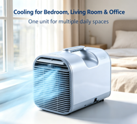 Mini climatiseur électrique portable pour la maison, accessoires de tuyau d'évacuation complets, télécommande, économie d'énergie