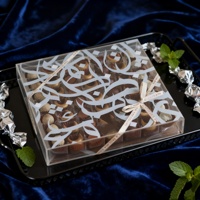Boîte de chocolats acryliques du Ramadan charmante pralines mixtes en plastique emballage cadeau de célébration de l'Aïd al Fitr