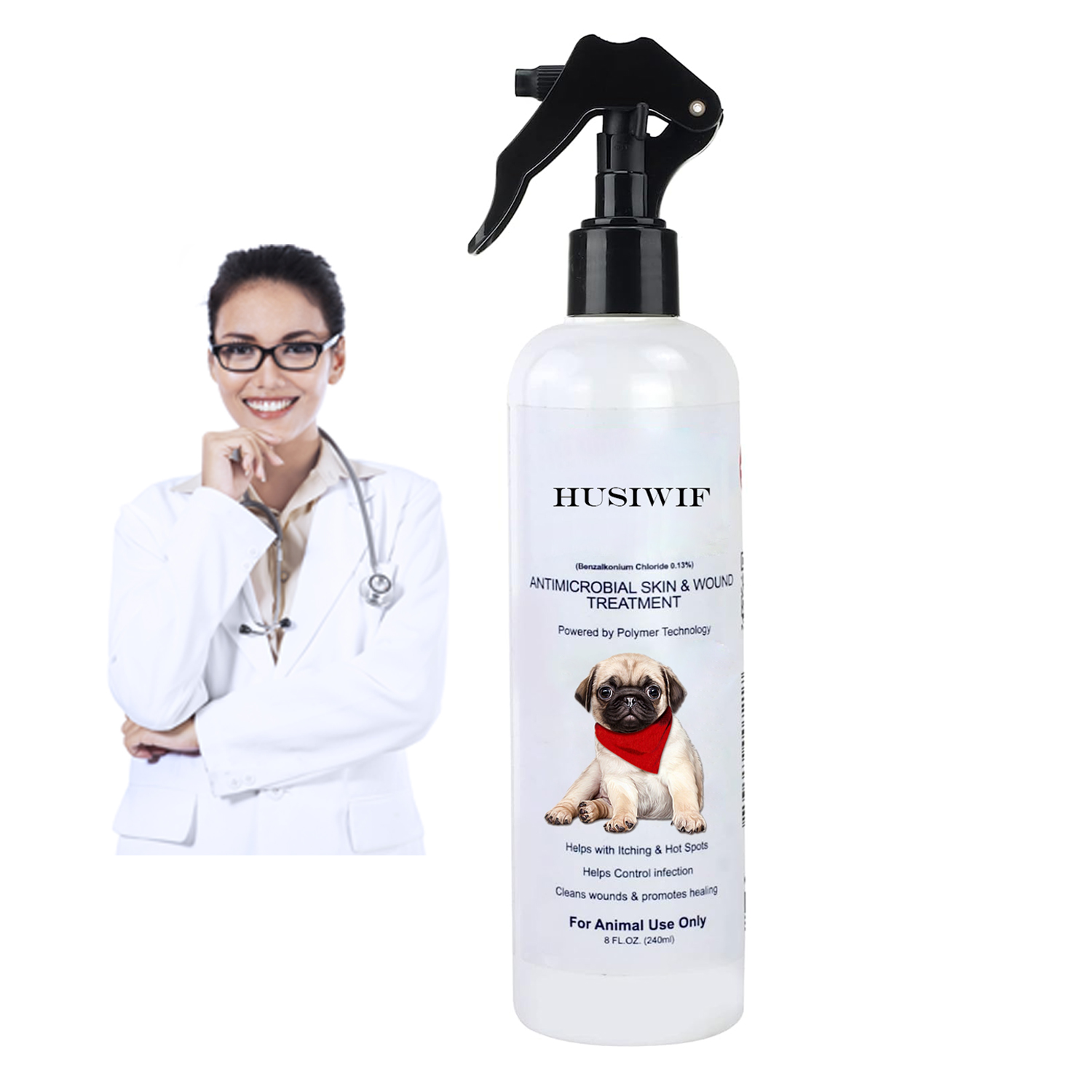 Espray de la herida del animal doméstico