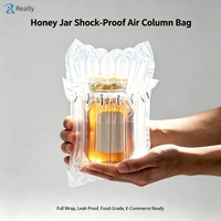 Sac à colonnes d'air gonflable, coussin d'air, enveloppe antichoc, OEM ODM, taille personnalisée, recyclable pour l'expédition de pots en verre et de pots de miel