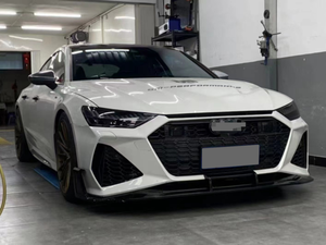 Kit Carrozzeria Auto Facelift Paraurti Anteriore con Griglia a Nido d'Ape Adatto per <span class=keywords><strong>Audi</strong></span> <span class=keywords><strong>A6</strong></span> S6 C6 Aggiornamento a RS6 <span class=keywords><strong>2019</strong></span> Parti Anteriori - Product Image 6