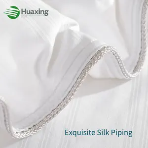 Гостиничное постельное белье 100% дышащий хлопковый чехол белая ткань стеганое одеяло двойное стеганое одеяло