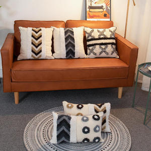 Innermor 2025 Moderno Boho Decorativo Lance Fronha Artesanal Listrado Geométrico Moda Natural Capa de Almofada Nova Chegada - Product Image 2