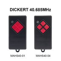 Télécommande de porte de garage à code fixe 40,685 MHz, émetteur portable avec affichage numérique LED, matériau ABS pour utilisation universelle