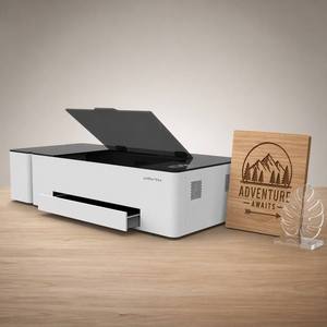 Machine de découpe et d'engravure laser CO2 60W 500x300mm avec extracteur de fumées, grave le papier, le carton kraft pour créer des enseignes - Product Image 5