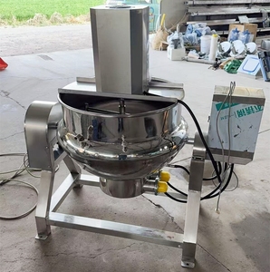 Mélangeur de confiture d'agitation électrique commerciale marmites de cuisson bouilloire de cuiseur de sauce 100L avec agitateur - Product Image 3