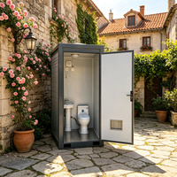 Kabin Toilet Portabel Prefab Harga Terjangkau, Rumah Kecil, Kamar Mandi, Tempat Mandi Camping, Toilet Jongkok, Kamar Mandi Mobile